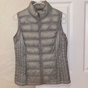 Grey down vest